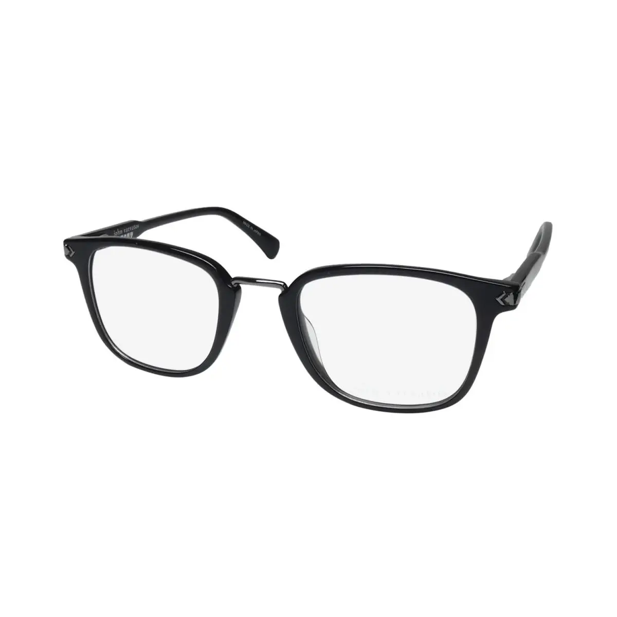 John Varvatos VJV423 Eyeglass Frame Full-rim TP Black Mens 49-23-145 Plastic - Frame: Black
