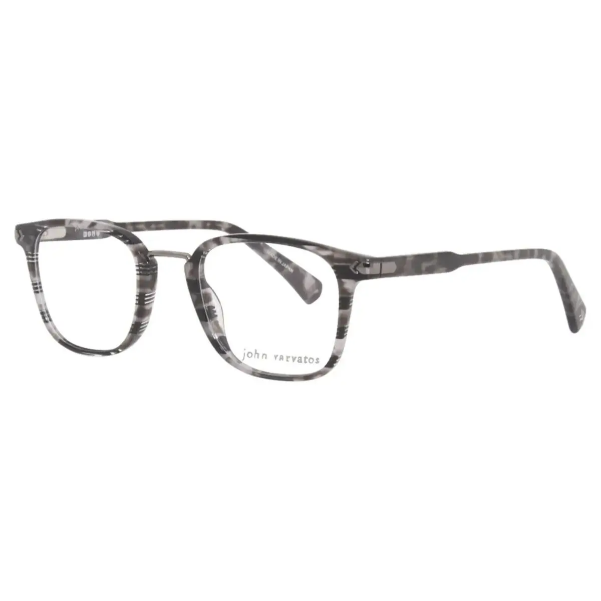 John Varvatos VJV423 Eyeglass Frame Full-rim TP Black Mens 49-23-145 Plastic - Frame: Black