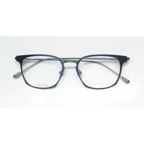 Titanium John Varvatos Eyeglasses V161 Navy 50-18-145 W/case Retail