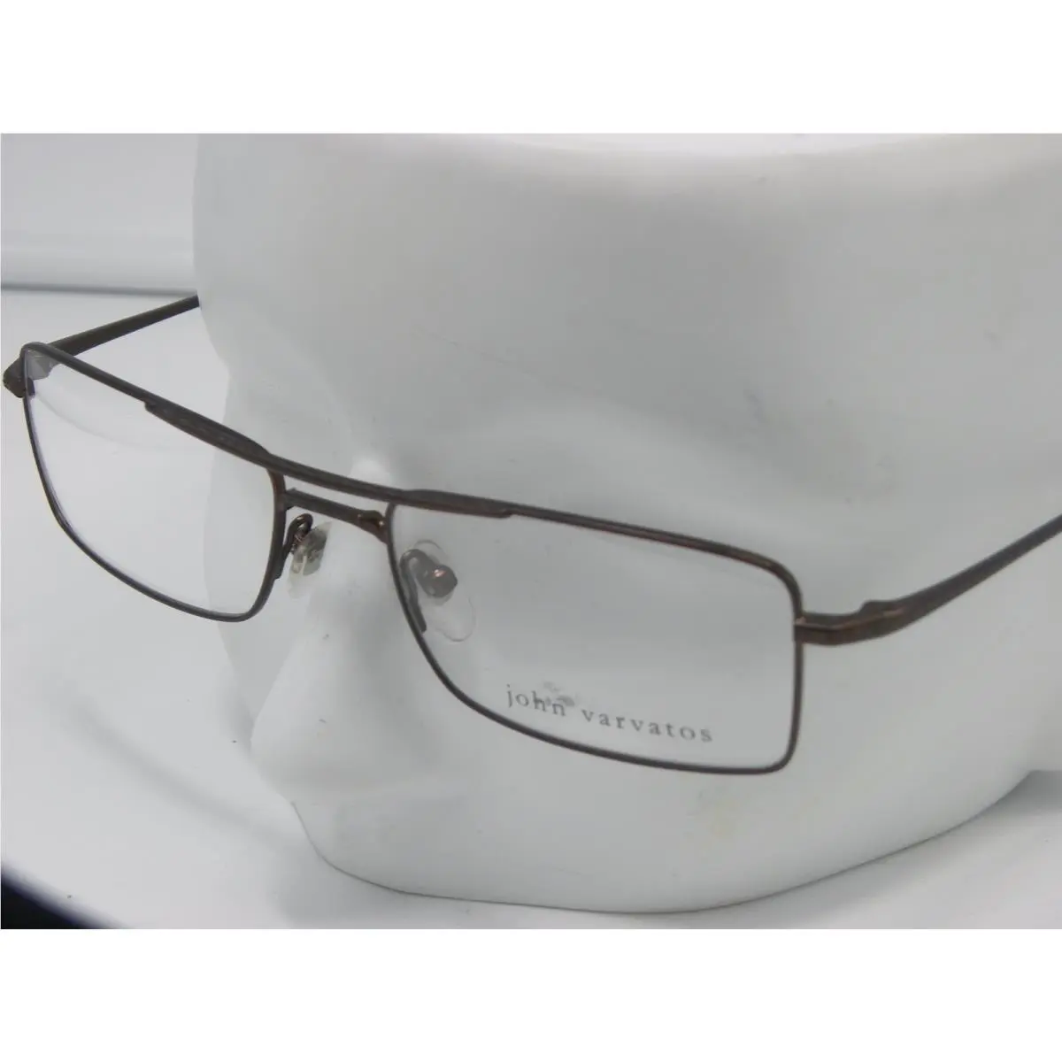 V138 RX Eyeglasses Titanium Frame Brown 54-18-140 245 by John Varvatos
