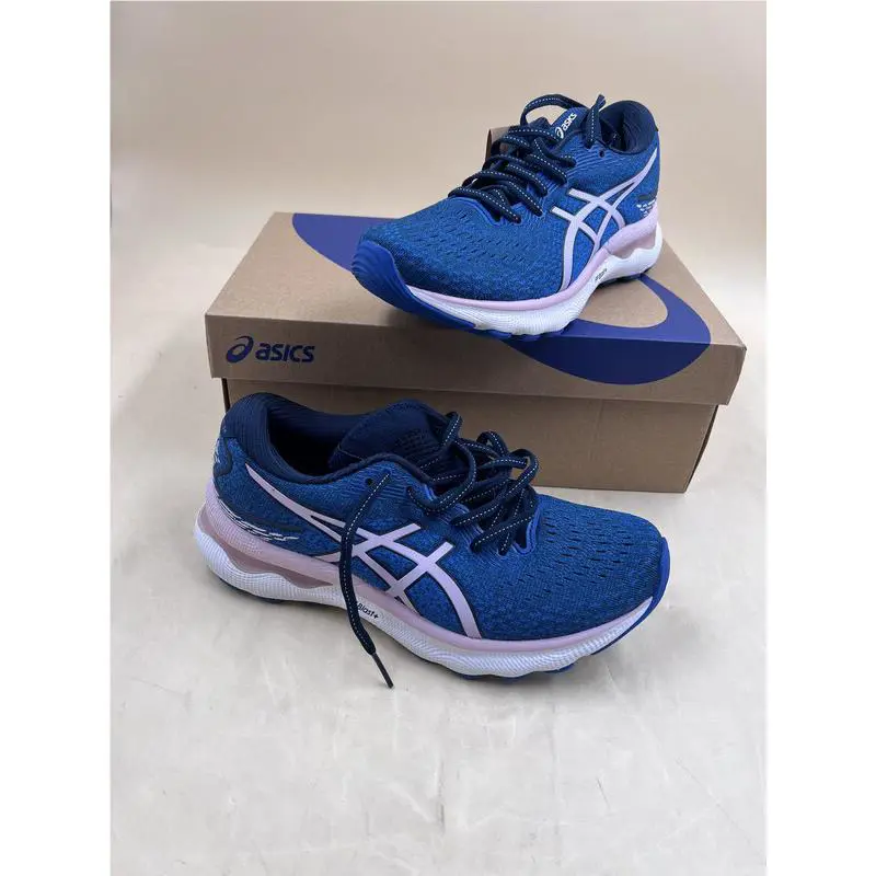 Asics shoes - 1012B201-400 - GEL-NIMBUS 24 - FRENCH BLUE/BARELY ROSE, Frame: PINK AND BLUE 0