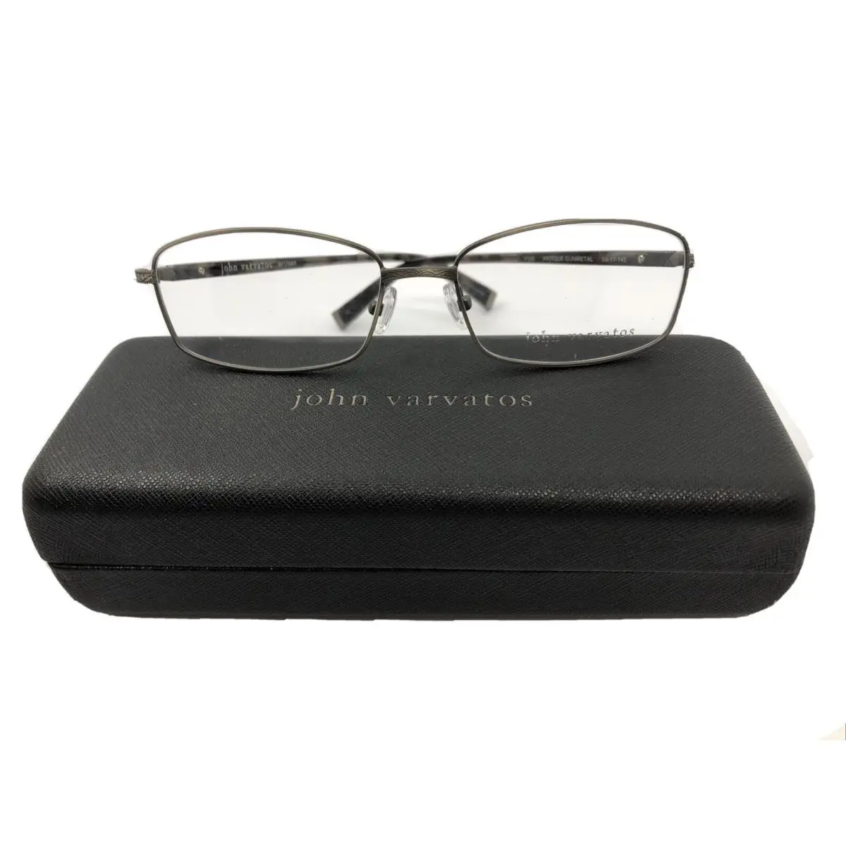 John Varvatos V150 Antique Gunmetal 56.17.145 Men’s Eyeglasses with Case