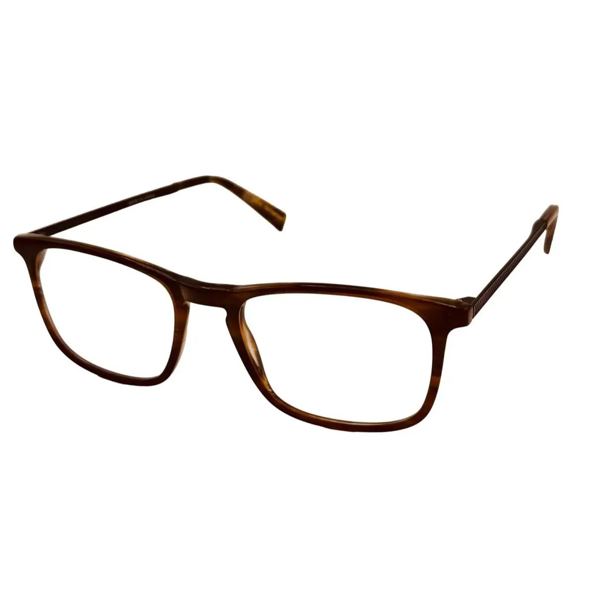 John Varvatos Rectangle Mens Brown Eyewear Plastic Frame V370 52mm