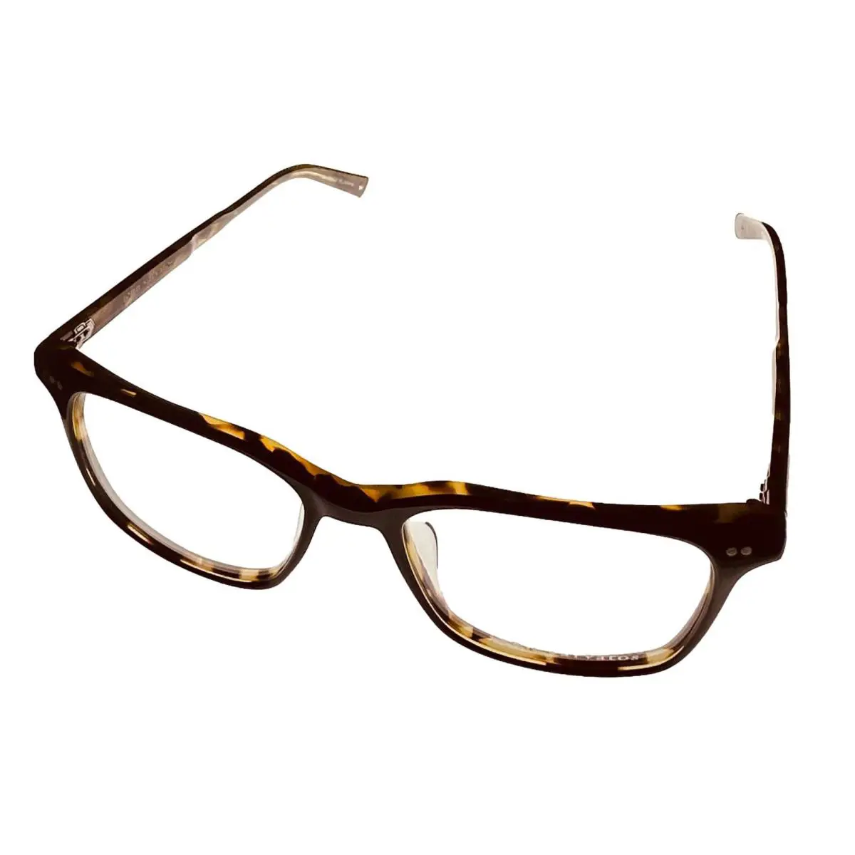 John Varvatos Plastic Square Men Black Tortoise Eyewear Frame V203. 54mm - Frame: Black Tortoise