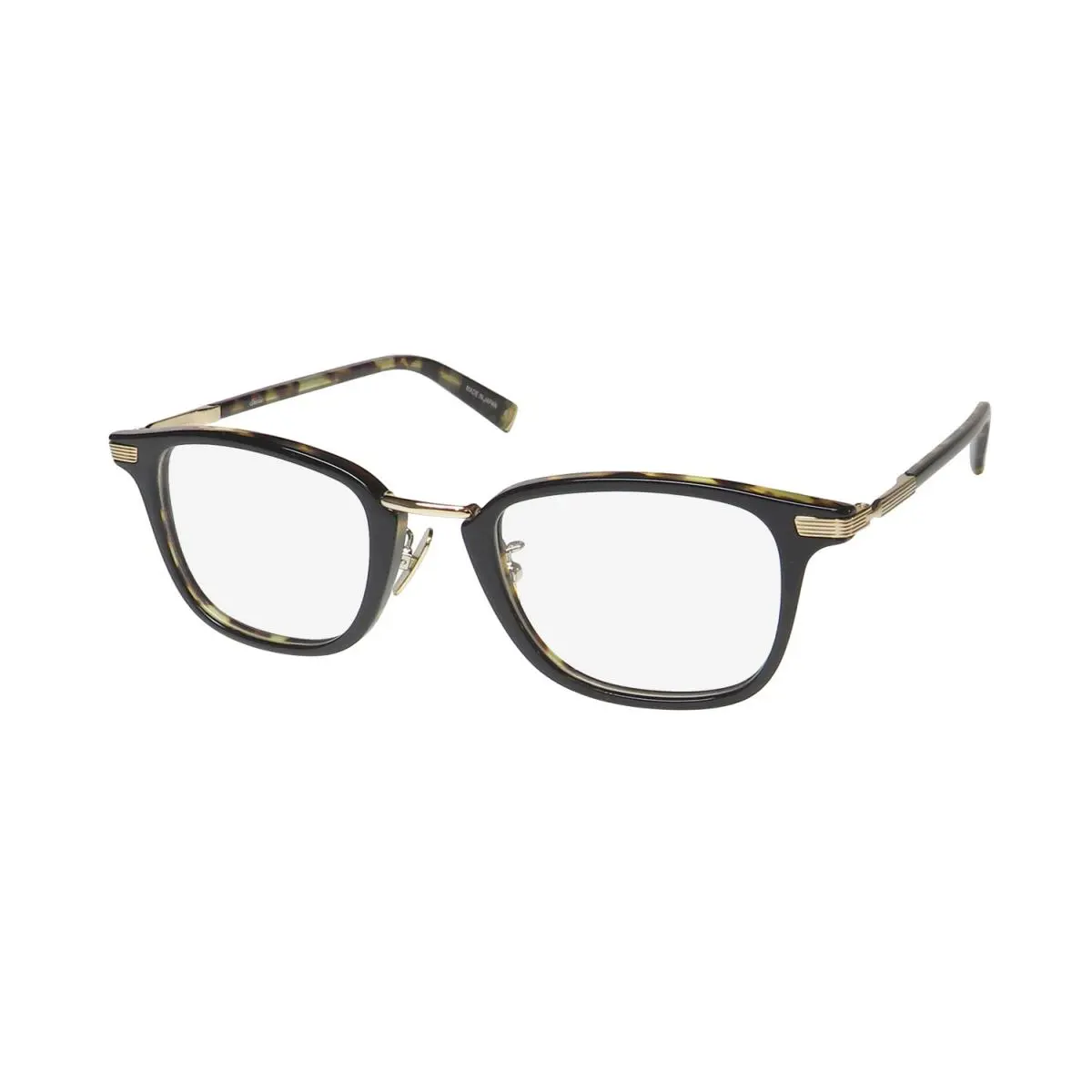John Varvatos V405 Eyeglass Frame Plastic Black Mens Square Black / Tortoise