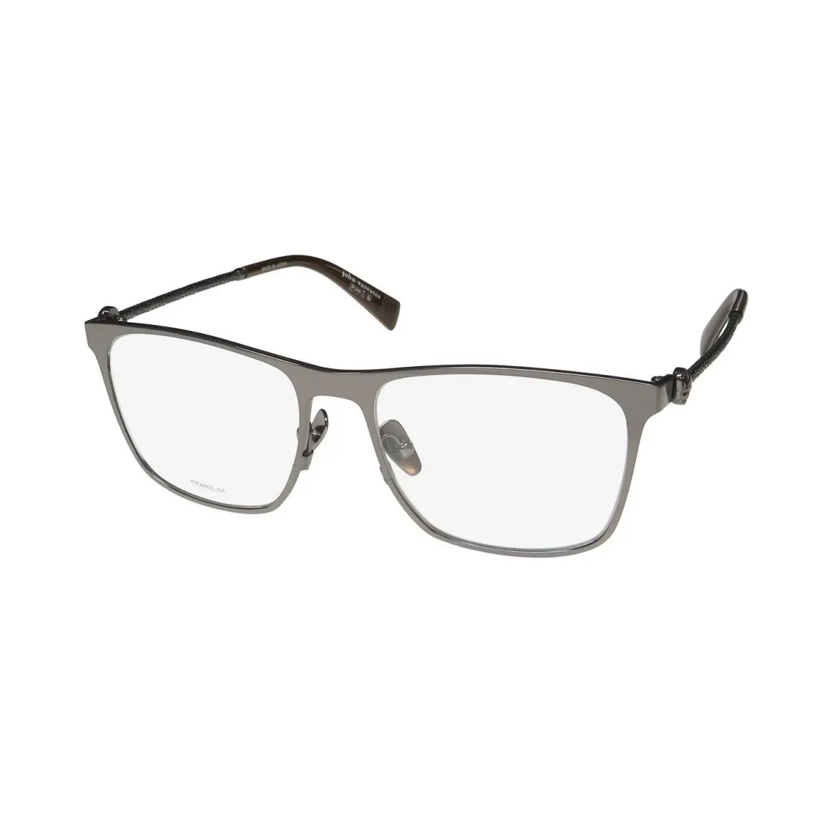 V182 Eyeglasses Japan Gunmetal Square Titanium Full-rim by John Varvatos