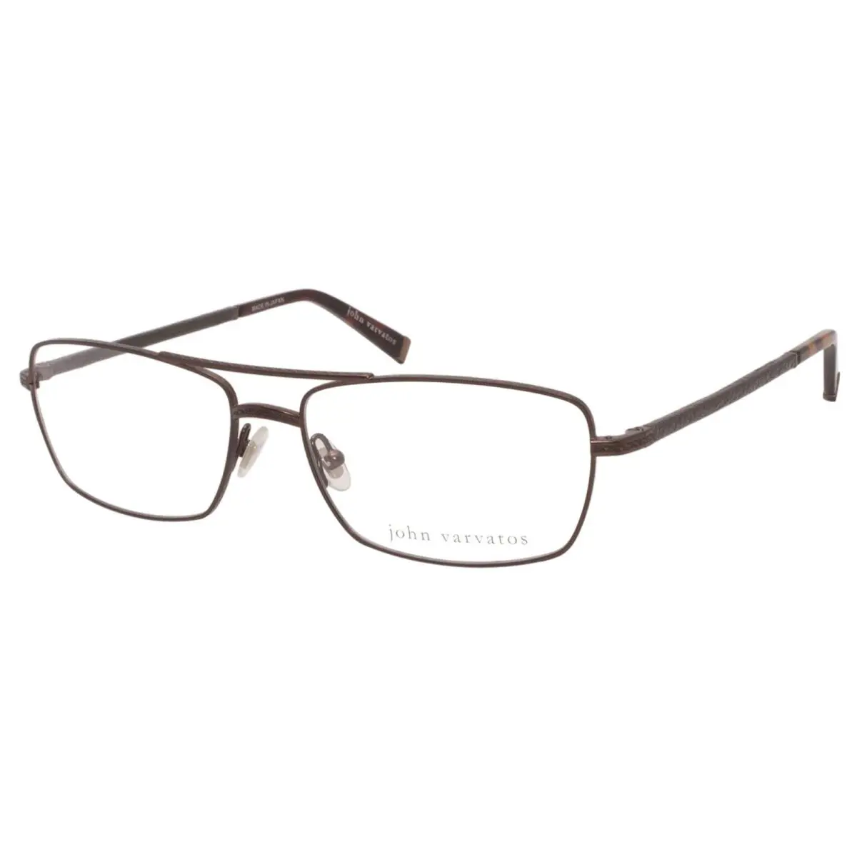 V148 Eyeglasses Men`s Antique Brown/havana Optical Frame 56mm by John Varvatos