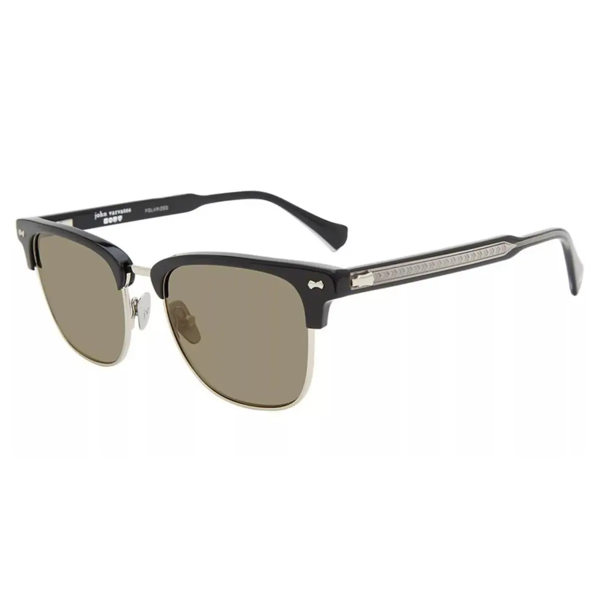 John Varvatos Sunglasses JV556 Black / Smoke Polarized - Made in Japan