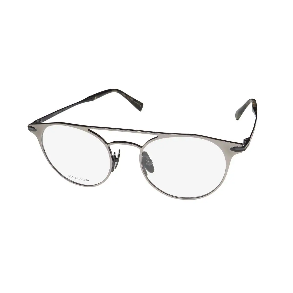 John Varvatos V169 Eyeglass Frame Matte Gun/ Black Full-rim Gray Oval