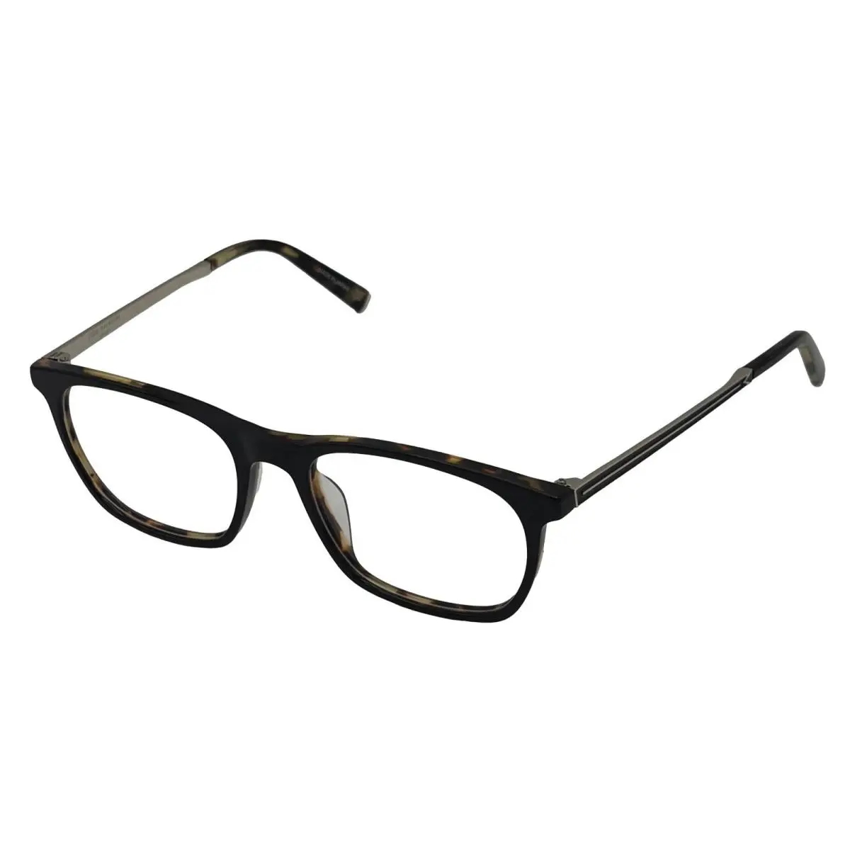 John Varvatos Rectangle Mens Black Tortoise Eyewear Plastic Frame V406 53mm