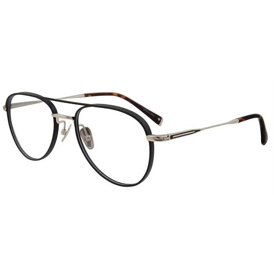 John Varvatos Eyeglasses JV V175 54mm Black Gold Aviator - Made in Japan - Frame: Black Gold