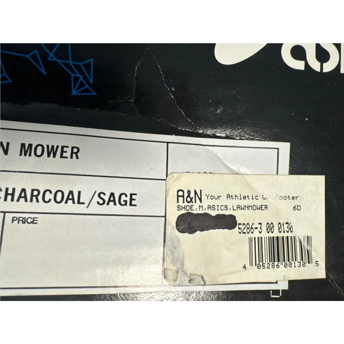 Asics shoes - Asics Lawnmower - Lawnmower - Blue.White.Grey.Gold (UPC: 0405286001305) 12