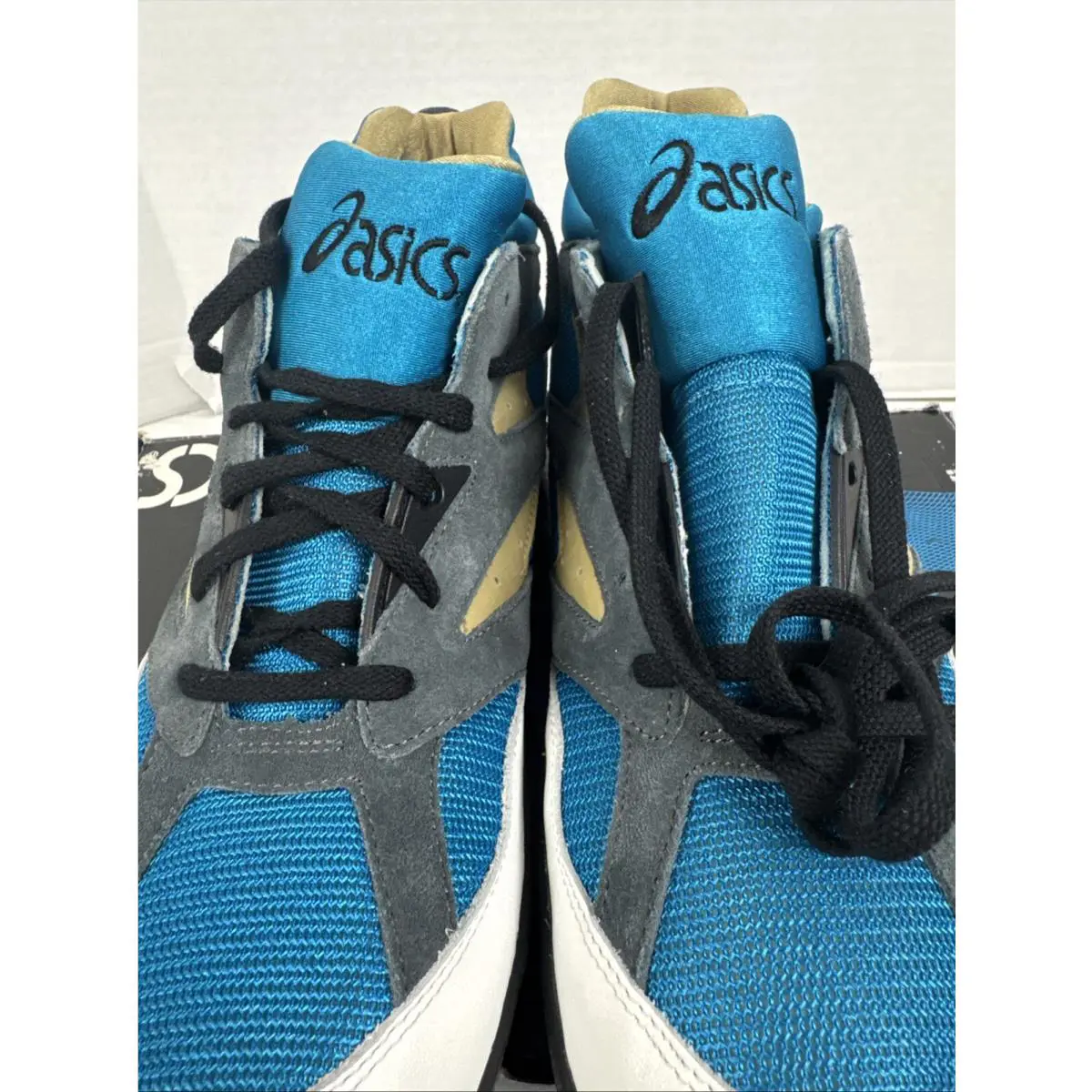 Asics shoes - Asics Lawnmower - Lawnmower - Blue.White.Grey.Gold (UPC: 0405286001305) 2