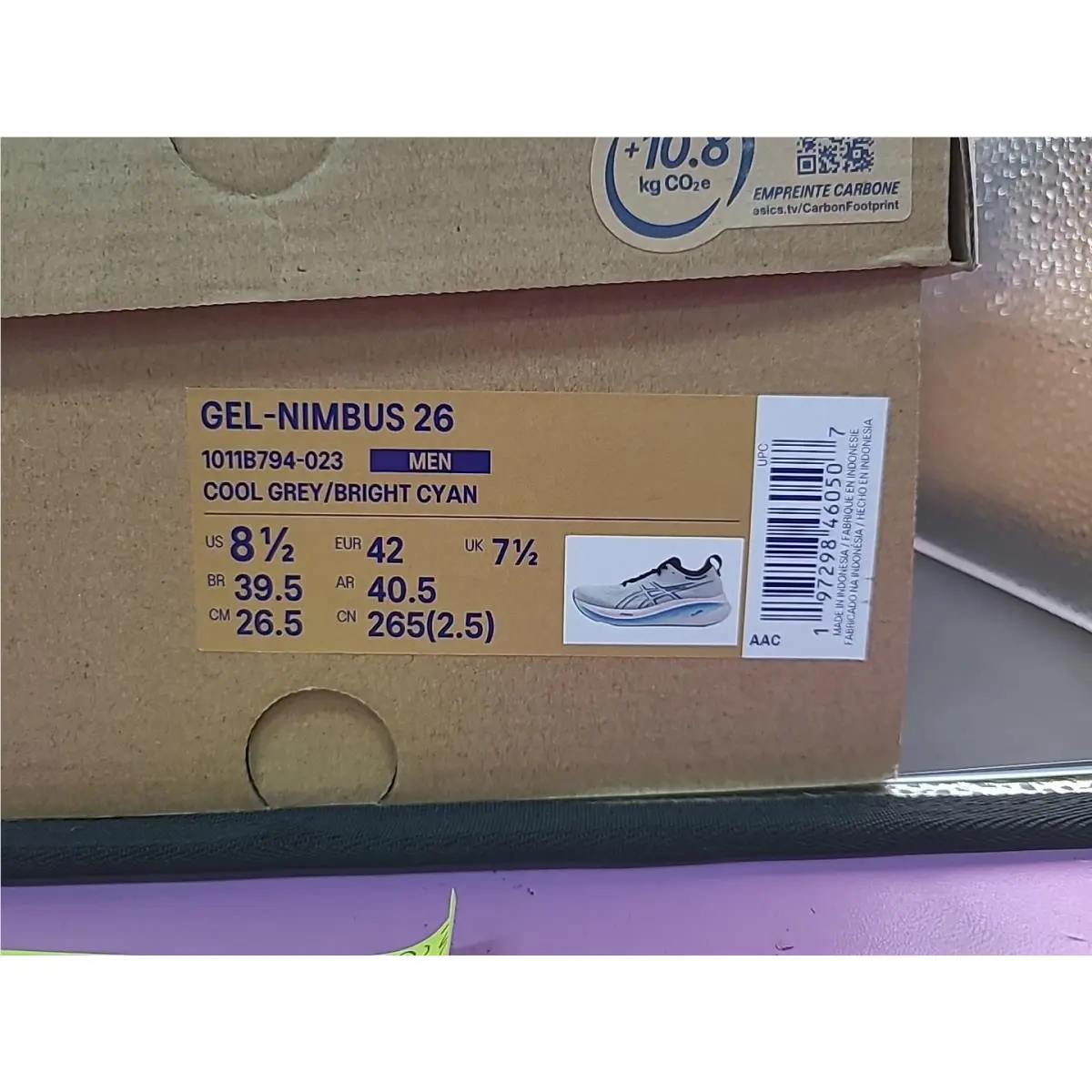 Asics shoes - ASICS GEL-Nimbus - 1011B794-023 - Gray 19
