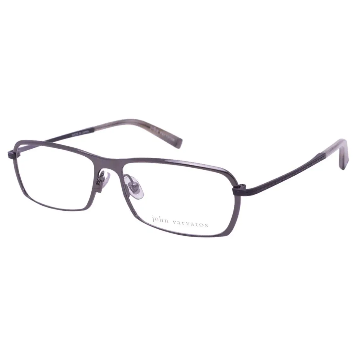 V136 Eyeglasses Men`s Gunmetal Full Rim Optical Frame 55mm by John Varvatos