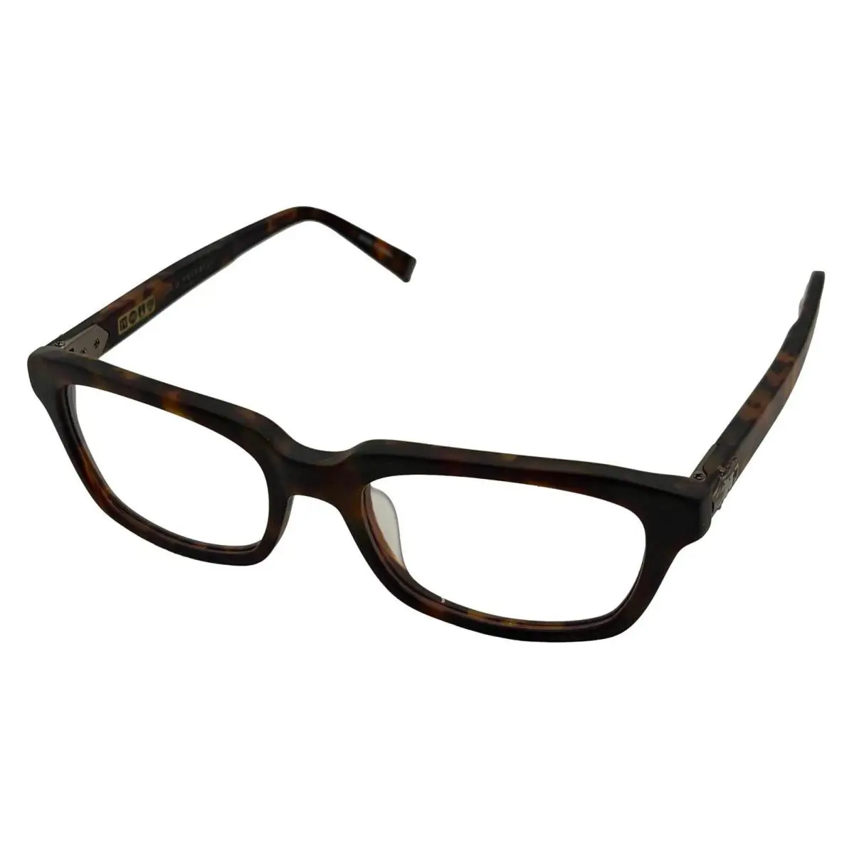 John Varvatos Mens Eyeglass Matte Tortoise Plastic Rectangle Frame V357 52mm