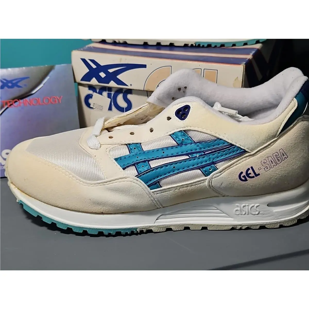 Asics shoes - Asics Gel Saga Spell Out - TN-83 - White 0