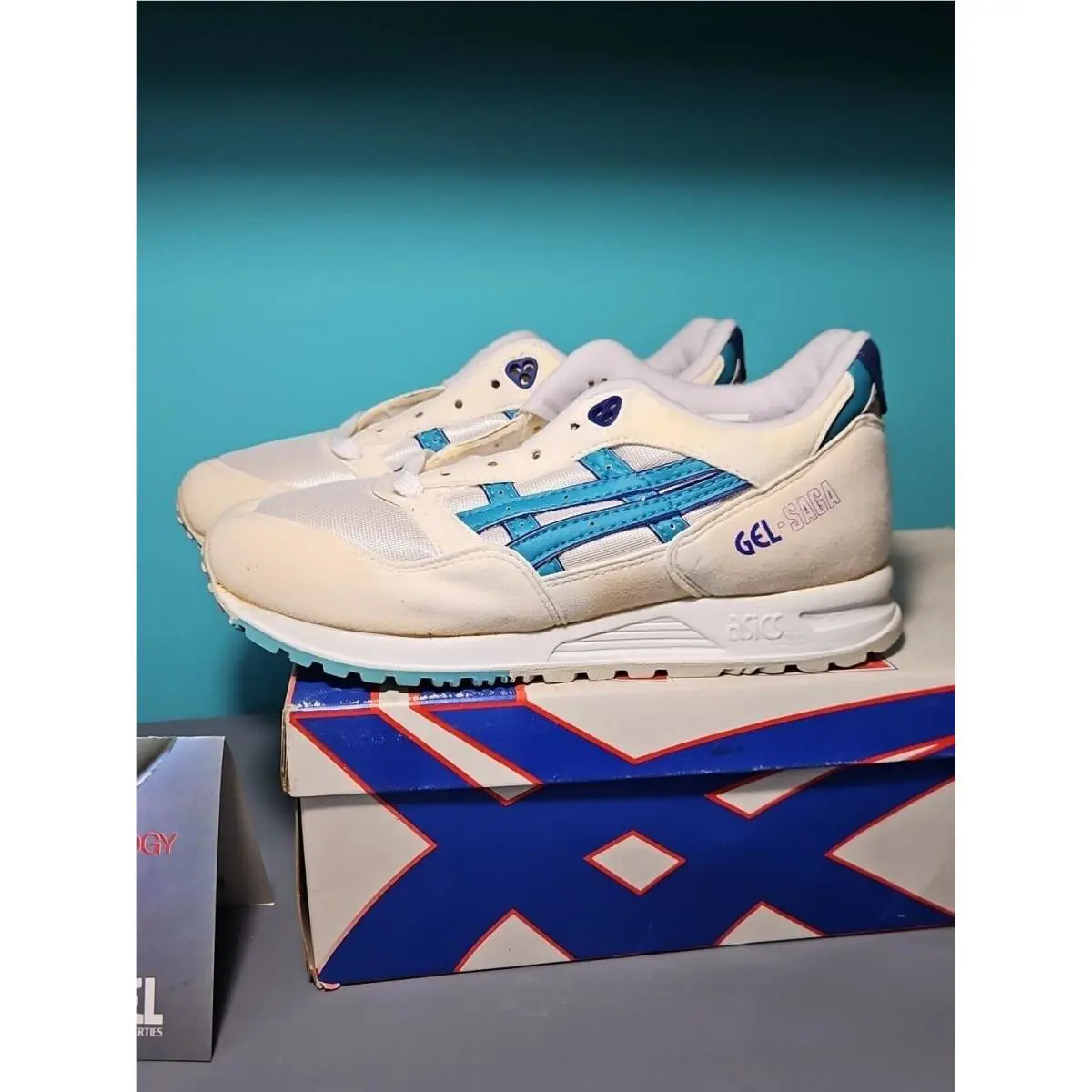Asics shoes - Asics Gel Saga Spell Out - TN-83 - White 5