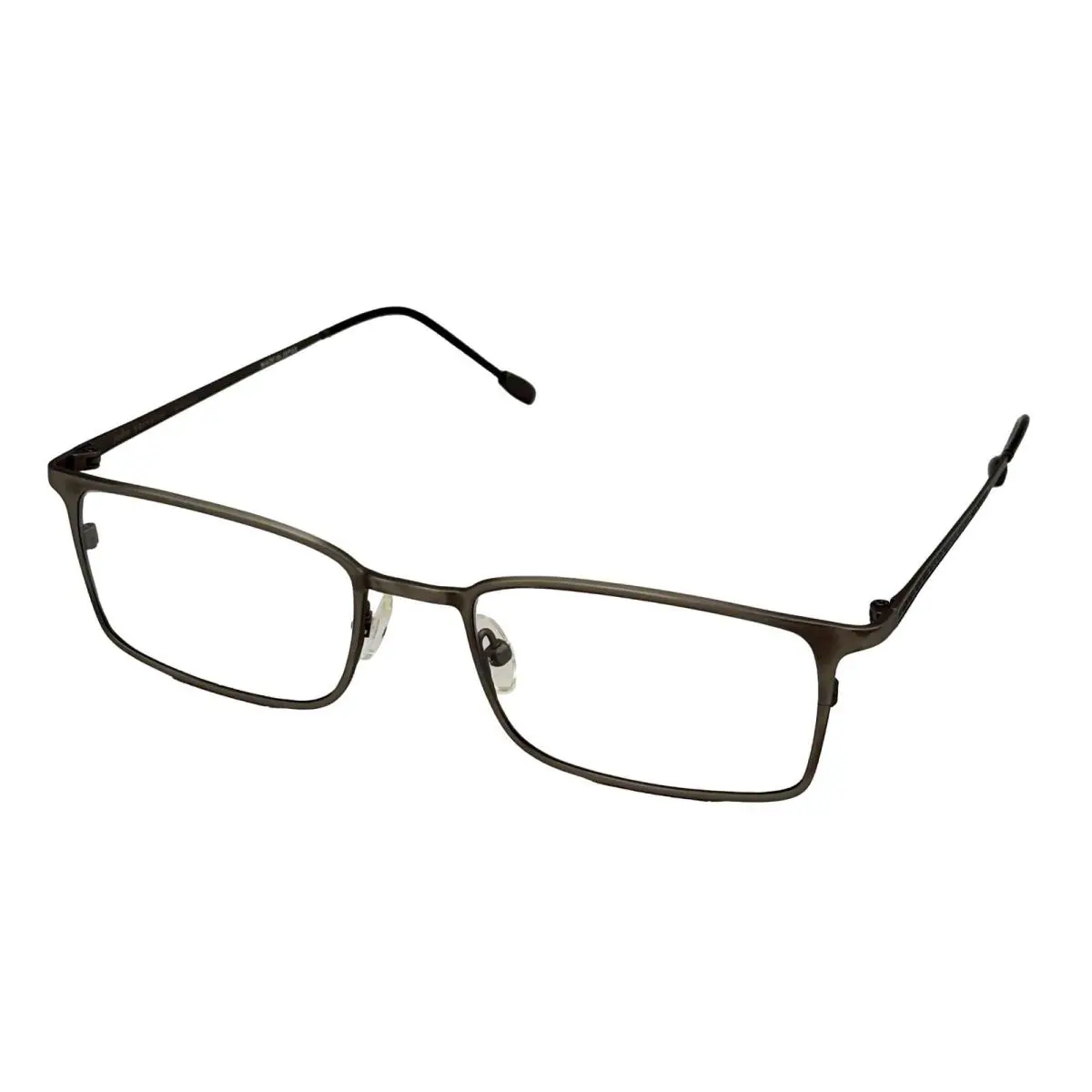 John Varvatos Eyeglasses Rectangle Men Brushed Gunmetal Eyewear Frame V147. 52mm