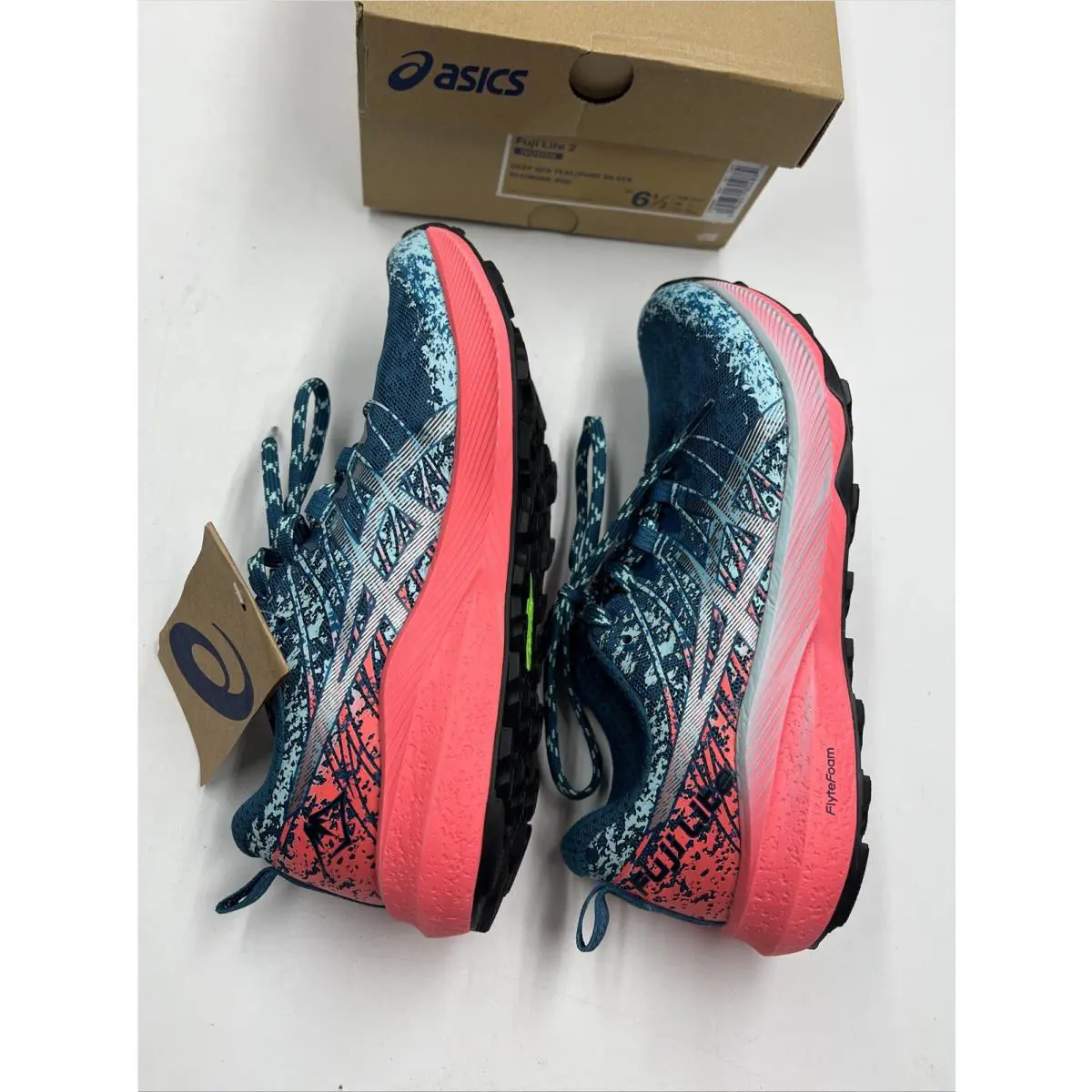 Asics shoes - ASICS Fuji Lite - Fuji Lite - ANA 1012B066400 - Blue/Pink (UPC: 0194851804884) 4
