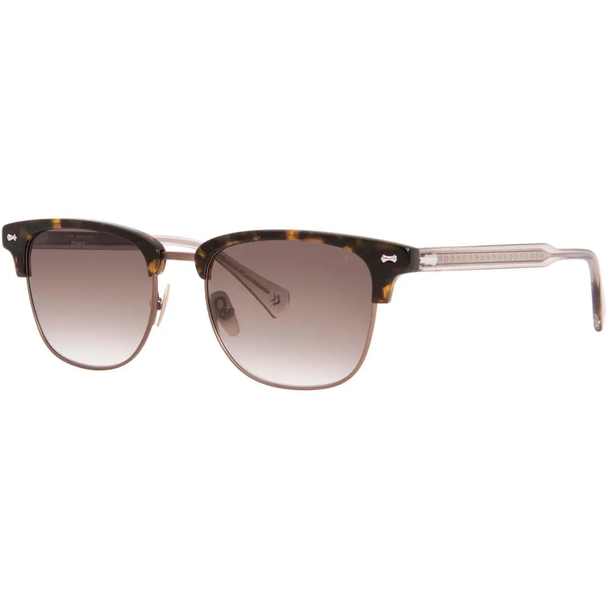 John Varvatos Men`s Havana Classic Brow-line Sunglasses - SJV556520HAV- Japan