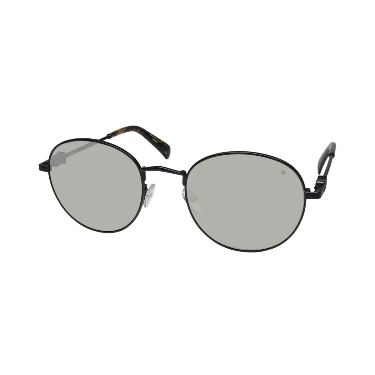 John Varvatos SJV558 Sunglasses Black Black Japan Metal Plastic 52-21-145 - Frame: Black, Lens: Black