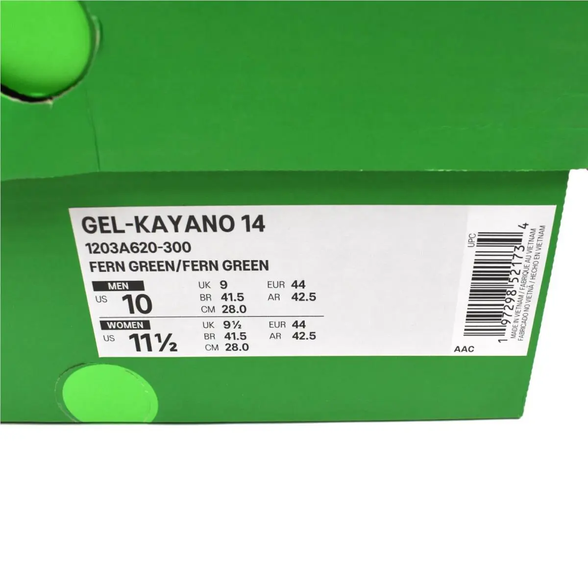 Asics shoes - ASICS GEL-Kayano 14 - 1203A620-300 - Green 10