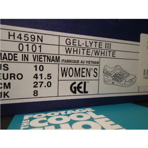 Asics shoes - Asics Gel-Lyte 3 - H459N-0101 - White 7