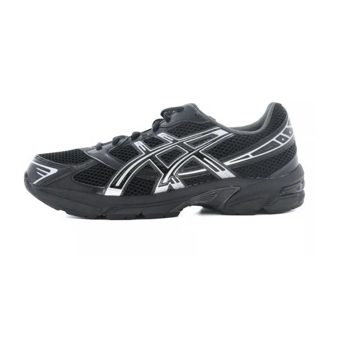 Asics Men’s Size 5.5 Women’s Size 7 Gel 1130 Black Pure Silver