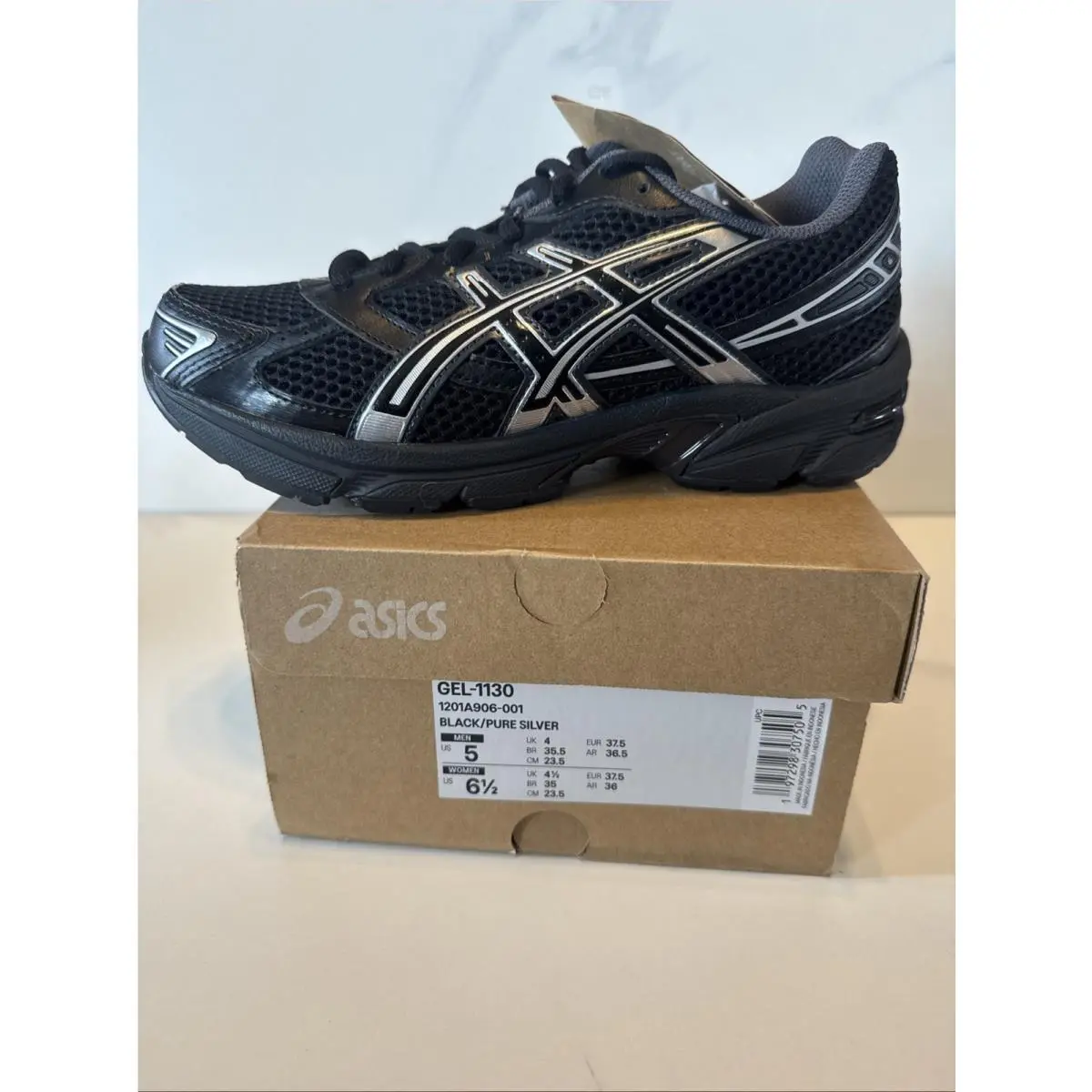 Asics shoes - ASICS Gel 1130 - Gel - 1201A906-001 - Black/Pure Silver (UPC: 0197298307505) 6