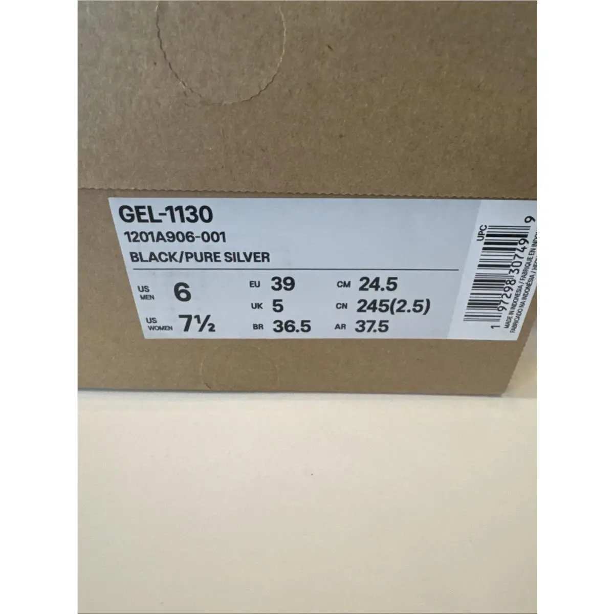 Asics shoes - ASICS Gel 1130 - Gel - 1201A906-001 - Black (UPC: 0197298307482) 7