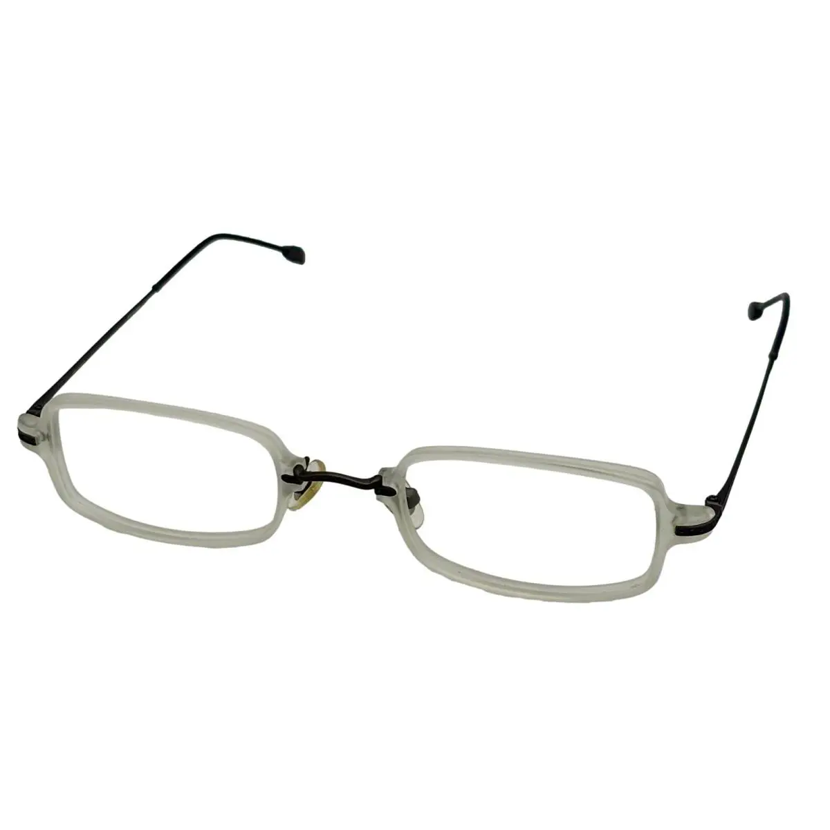 John Varvatos Mens Rectangle Crystal Plastic Square Frame V347. 49mm