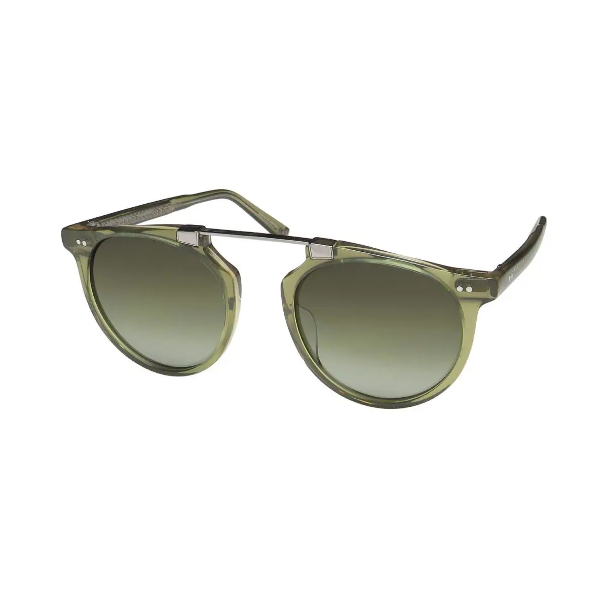 John Varvatos V602 Sunglasses Pilot Japan Plastic 52-18-150 Green Mens Olive - Frame: Green, Lens: Green
