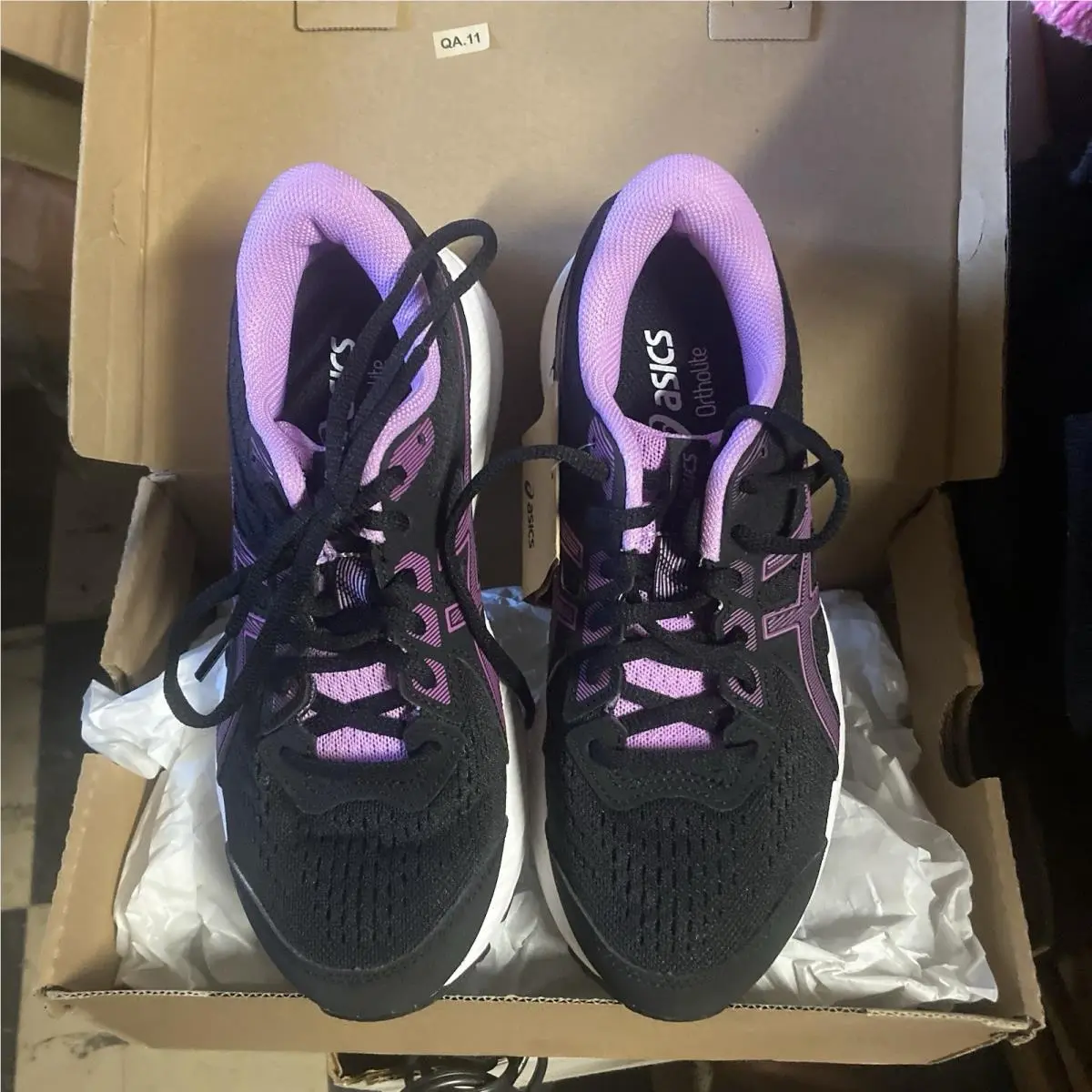 Asics Gel-contend 8 Shoes Womens 6 Black Orchid Running 1012B320 Mesh Sneakers