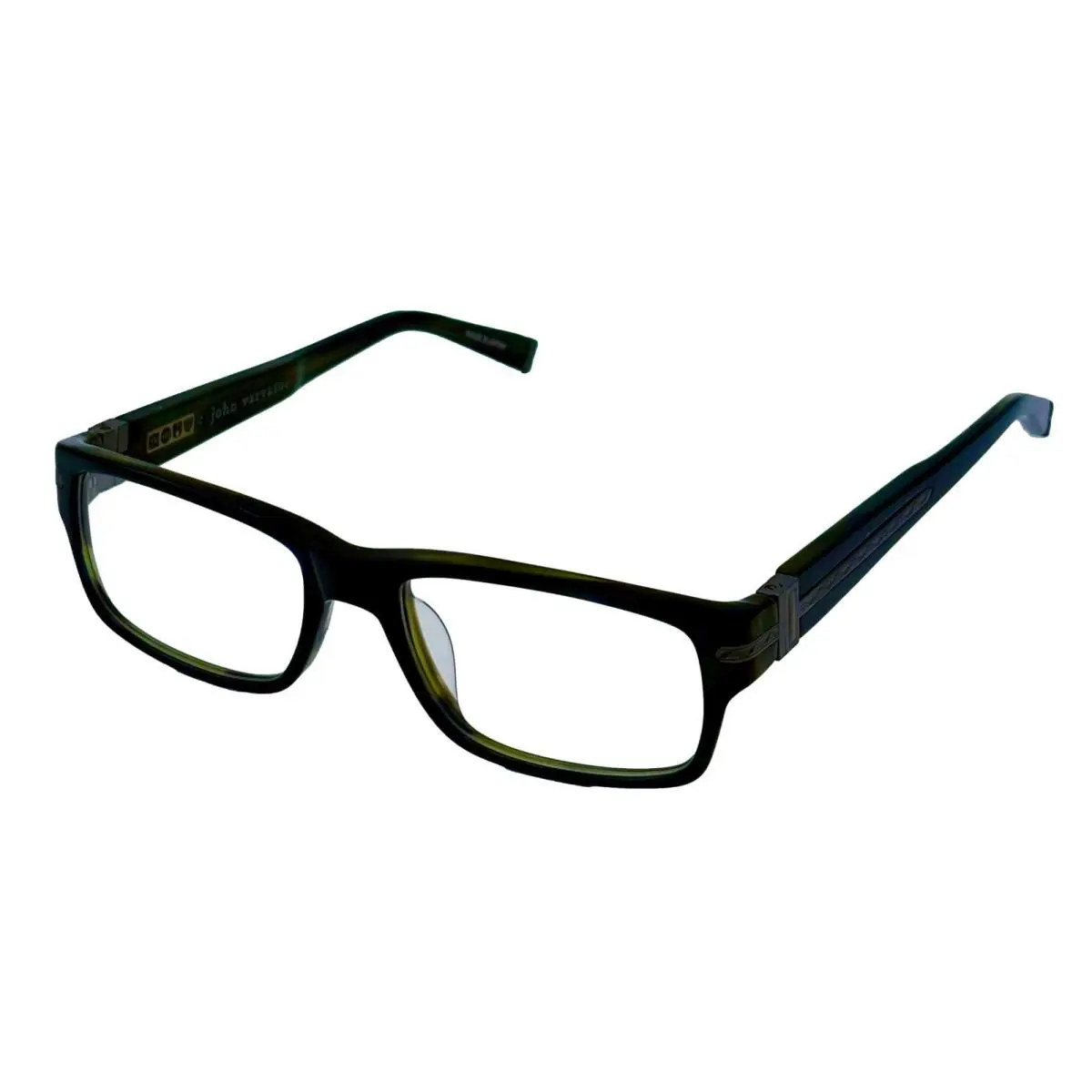 John Varvatos Mens Eyeglass Plastic Rectangle Frame V349 Navy 52