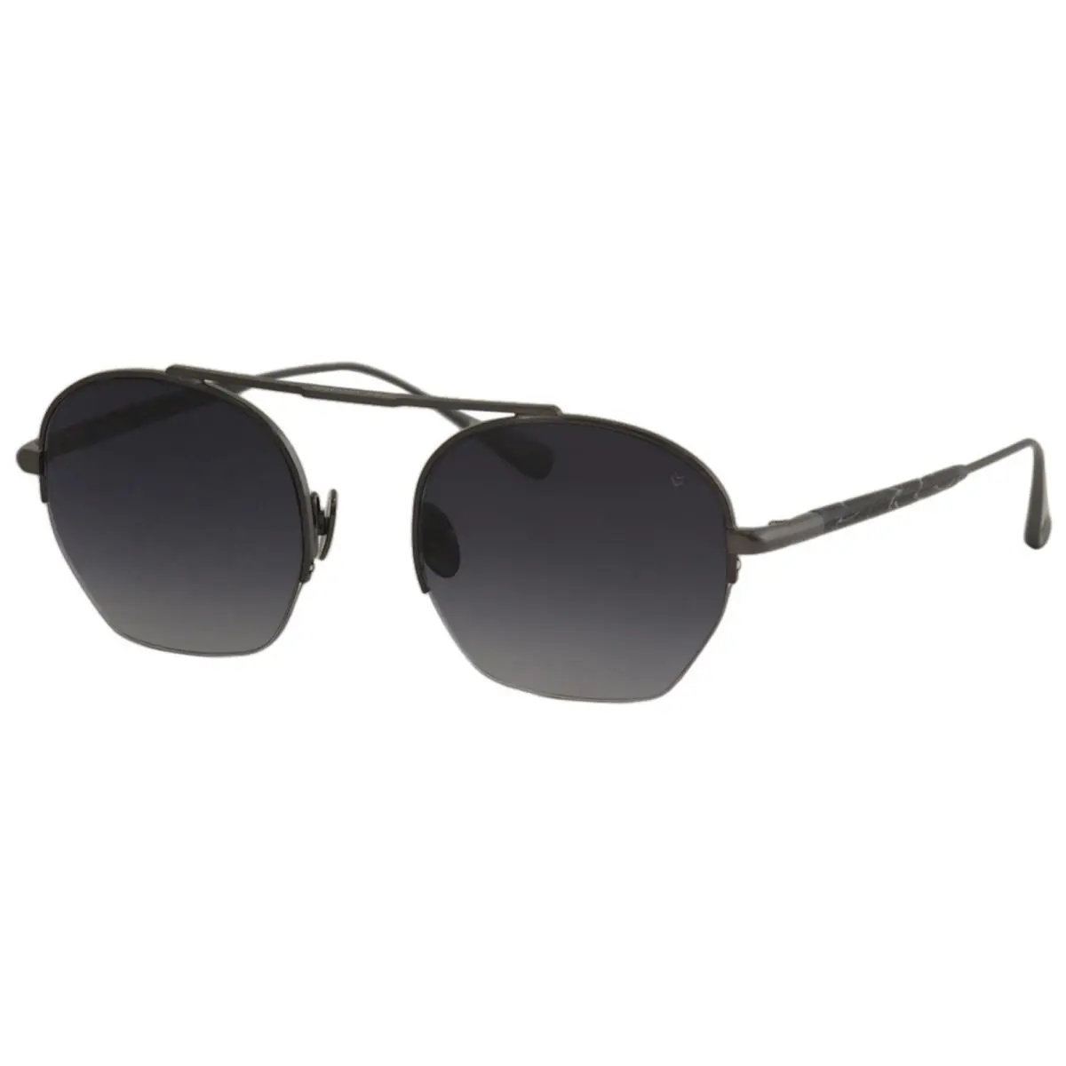 Men`s V534 V/534 Gunmetal Round Sunglasses 50mm by John Varvatos