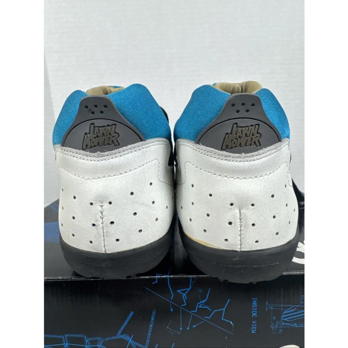 Asics shoes - Asics Lawnmower - Lawnmower - Blue. White. Grey. Gold (UPC: 0405286001305) 2