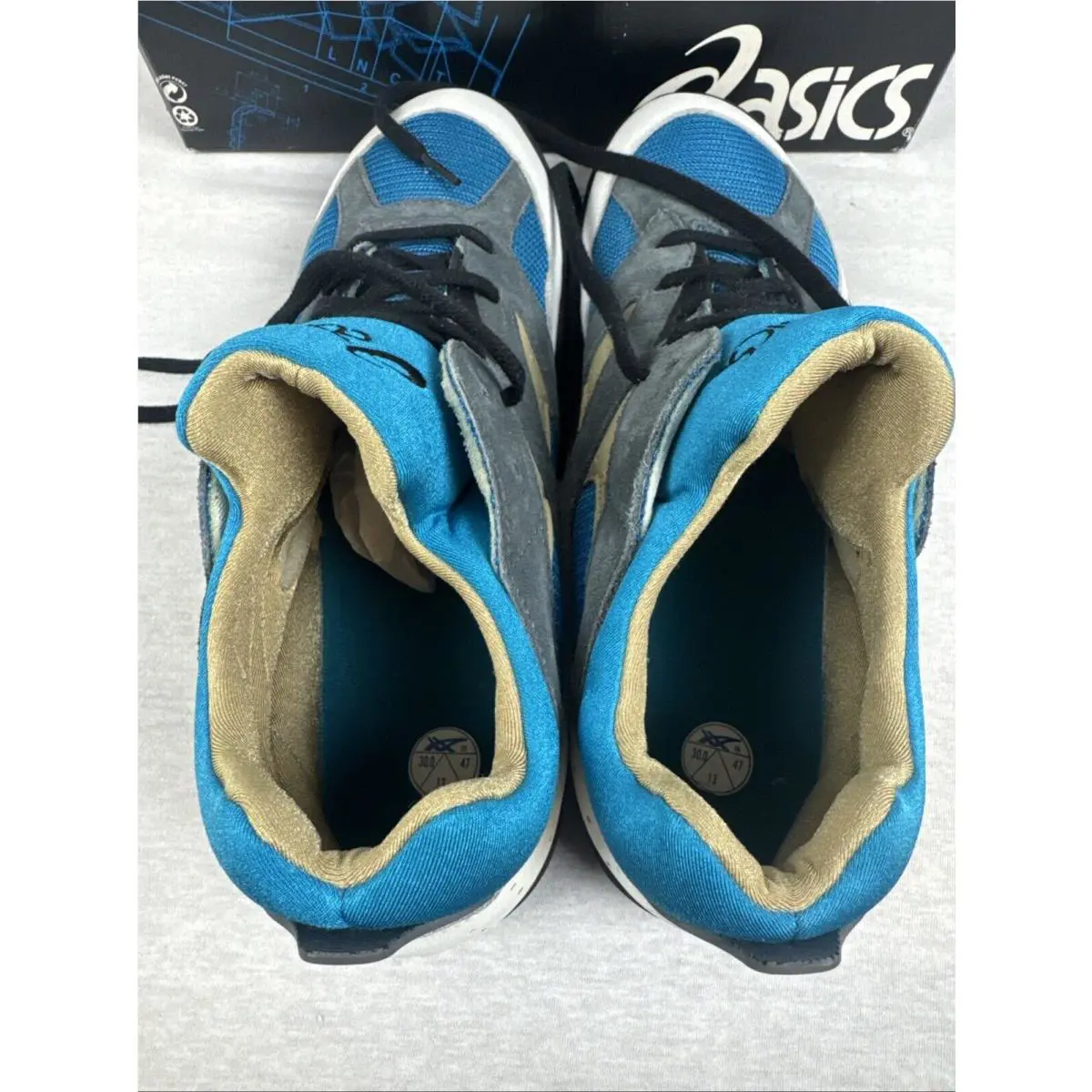 Asics shoes - Asics Lawnmower - Lawnmower - Blue. White. Grey. Gold (UPC: 0405286001305) 4