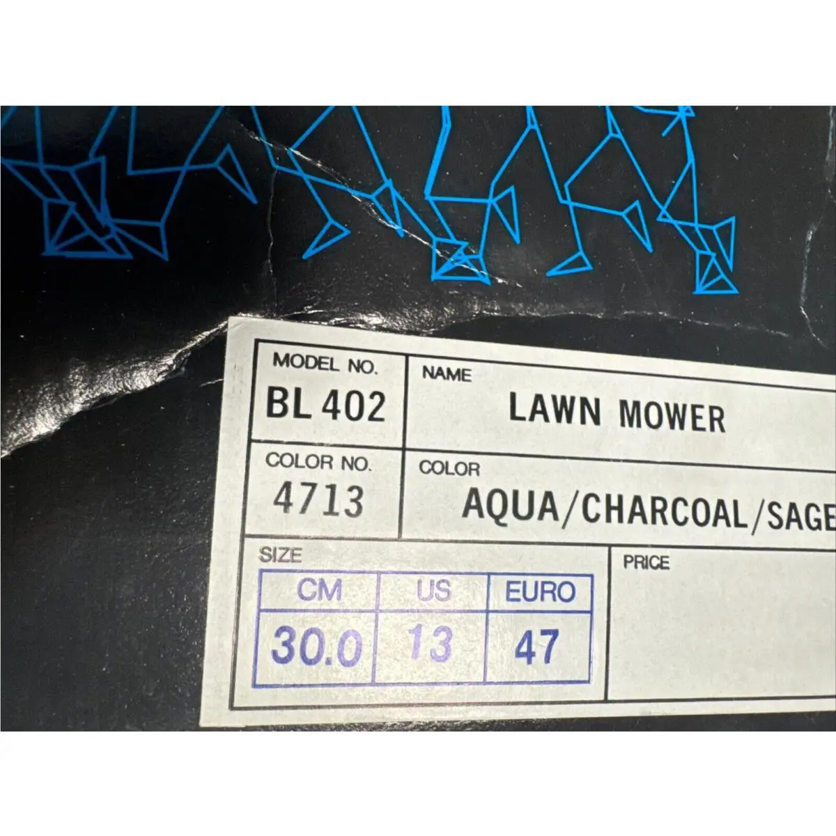 Asics shoes - Asics Lawnmower - Lawnmower - Blue. White. Grey. Gold (UPC: 0405286001305) 7