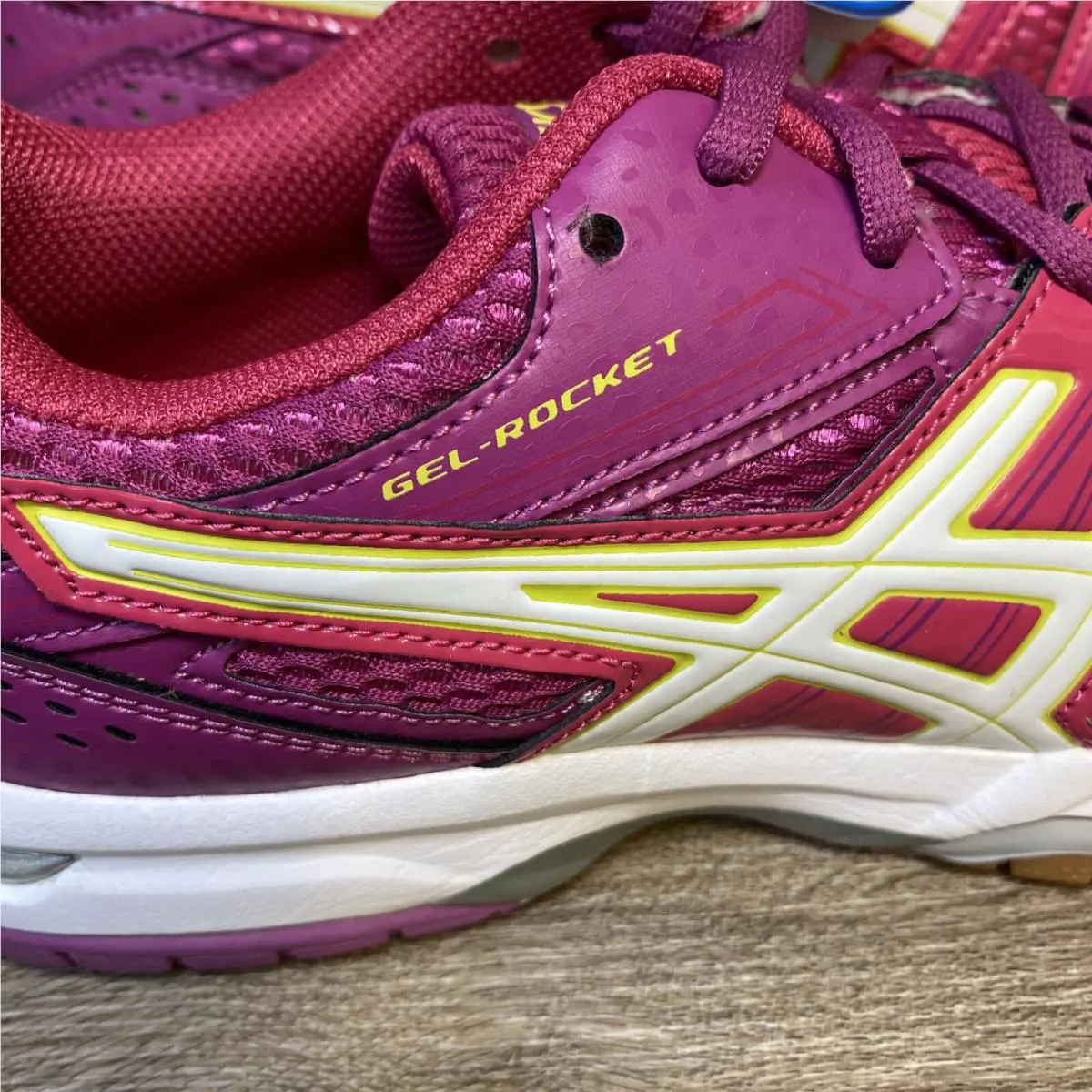 Asics shoes - ASICS GEL-Rocket 7 - B455N - Magenta / White (UPC: 8718108783177) 8