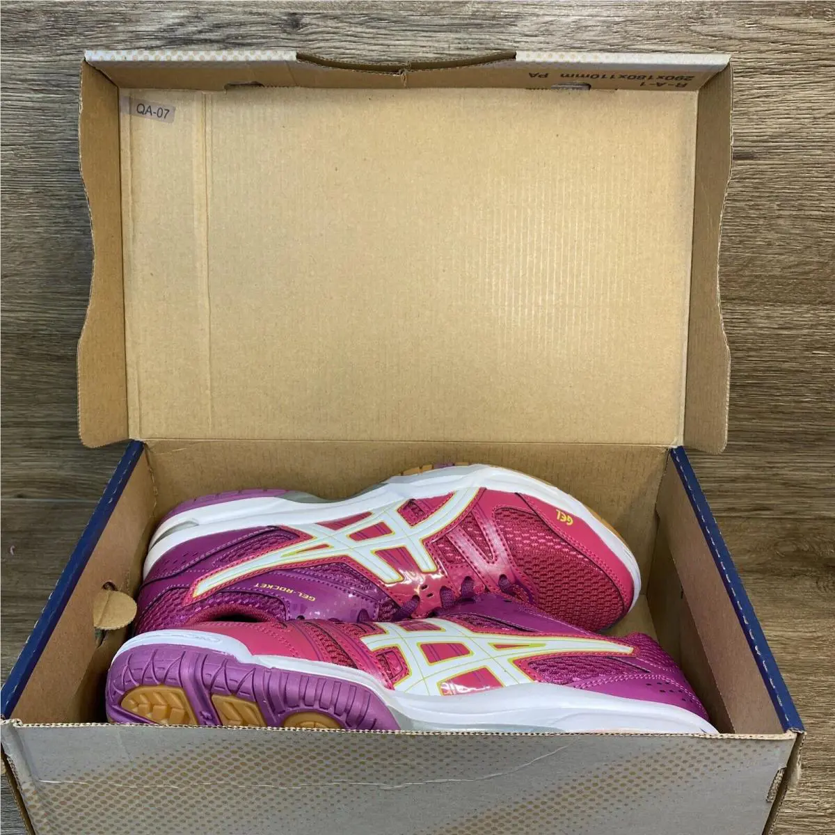 Asics shoes - ASICS GEL-Rocket 7 - B455N - Magenta / White (UPC: 8718108783177) 13