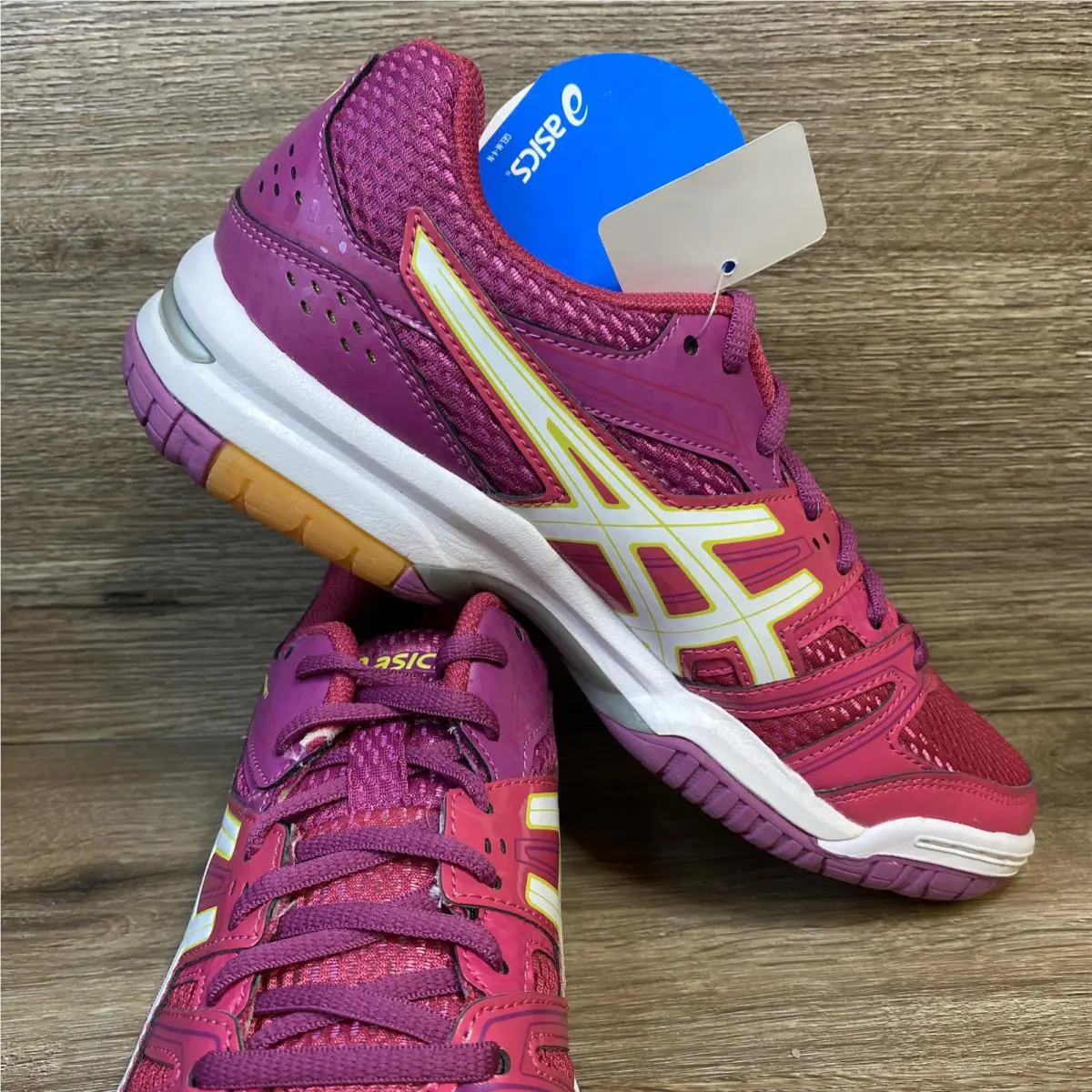 Asics shoes - ASICS GEL-Rocket 7 - B455N - Magenta / White (UPC: 8718108783177) 3