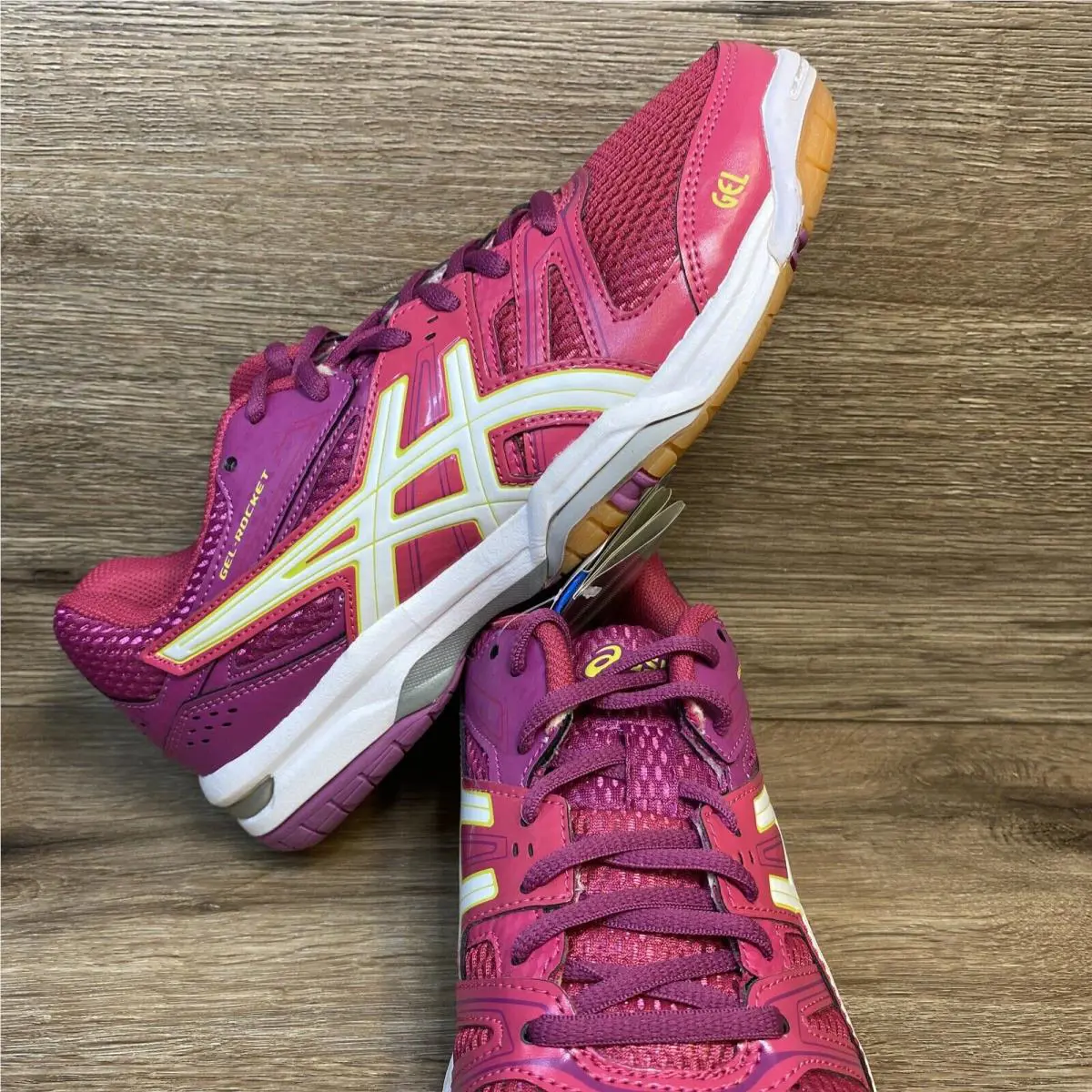Asics shoes - ASICS GEL-Rocket 7 - B455N - Magenta / White (UPC: 8718108783177) 4