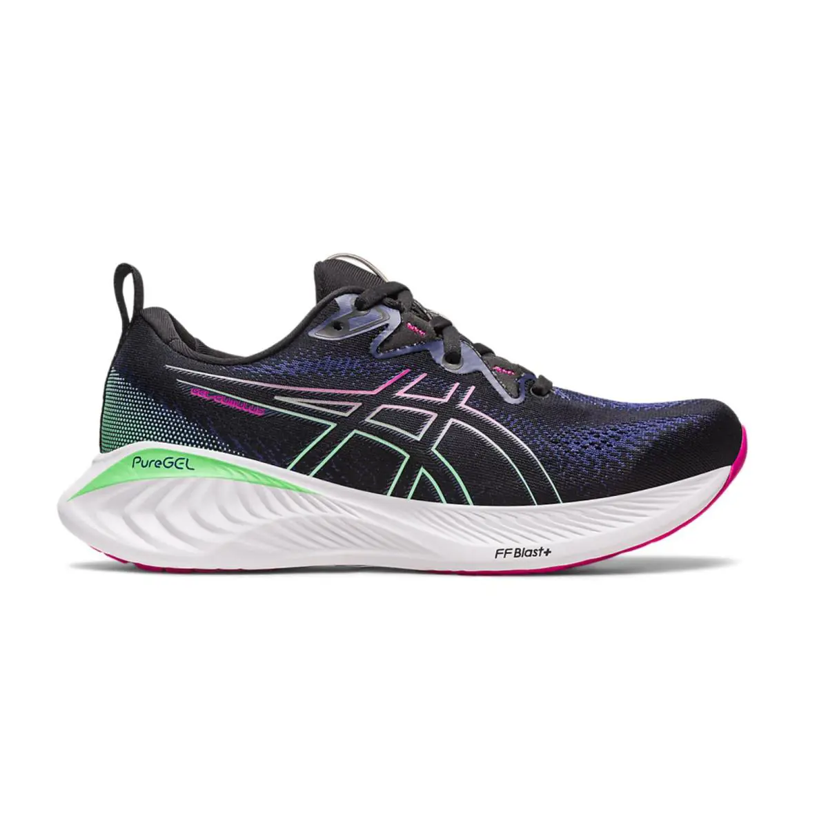Asics Women`s Gel-cumulus 25 Running Shoes 12 US Black/pink Rave Very Rare