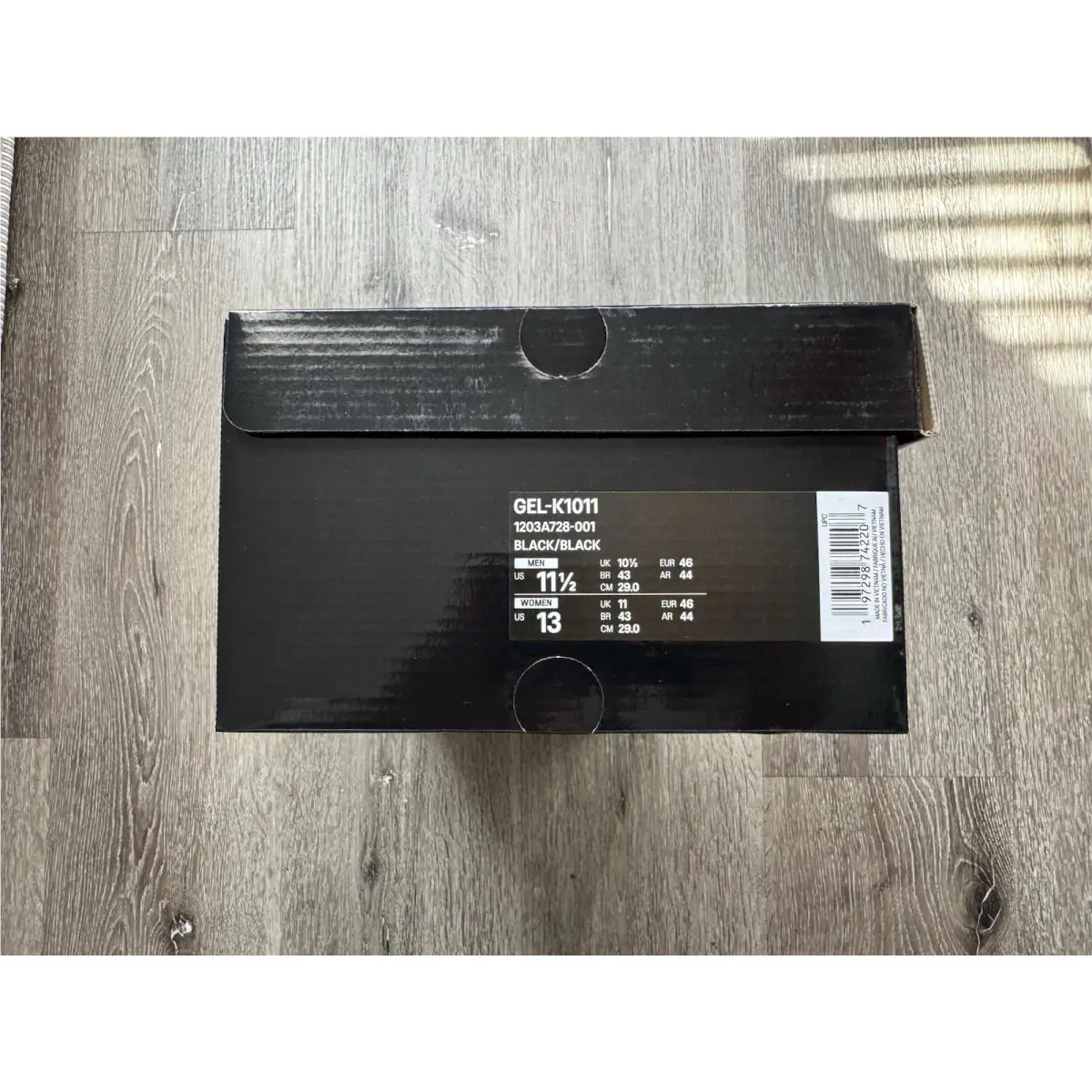 Asics shoes - ASICS GEL-K1011 - 1203A728-001 - BLACK / BLACK (UPC: 197298742207) 8