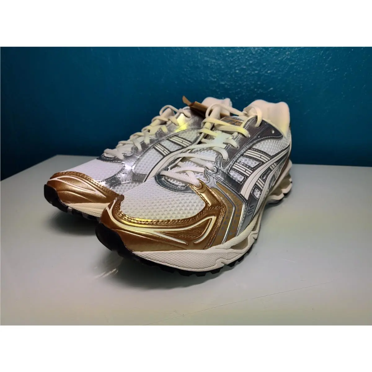 Asics shoes - ASICS GEL-Kayano 14 - 1203A537-104 - White Cream Gold 2