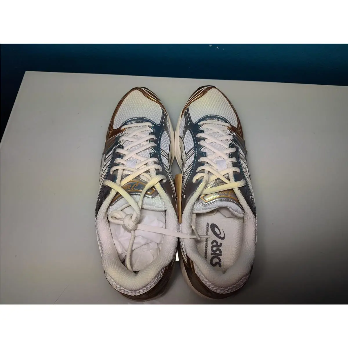 Asics shoes - ASICS GEL-Kayano 14 - 1203A537-104 - White Cream Gold 4