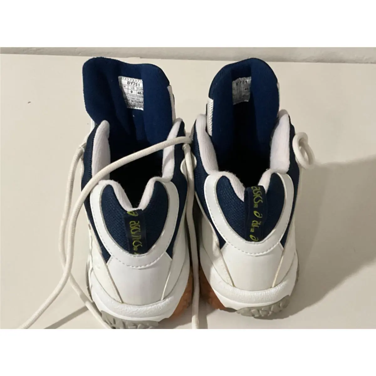 Asics shoes - GEL-ALTA CR MT - BY751 - WHITE, BLUE,LIME GREEN 4