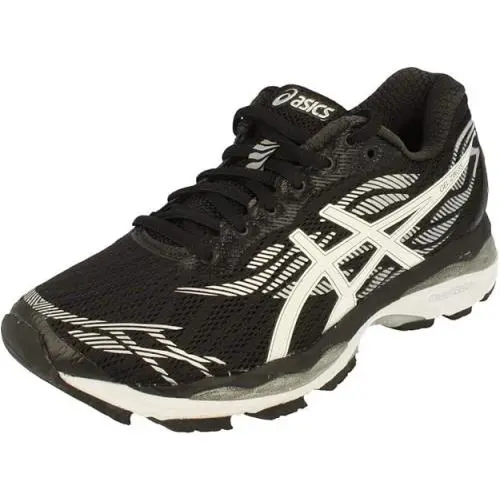 Size 6- Asics Women`s Gel Ziruss Black/white/silver -T7J6N9001