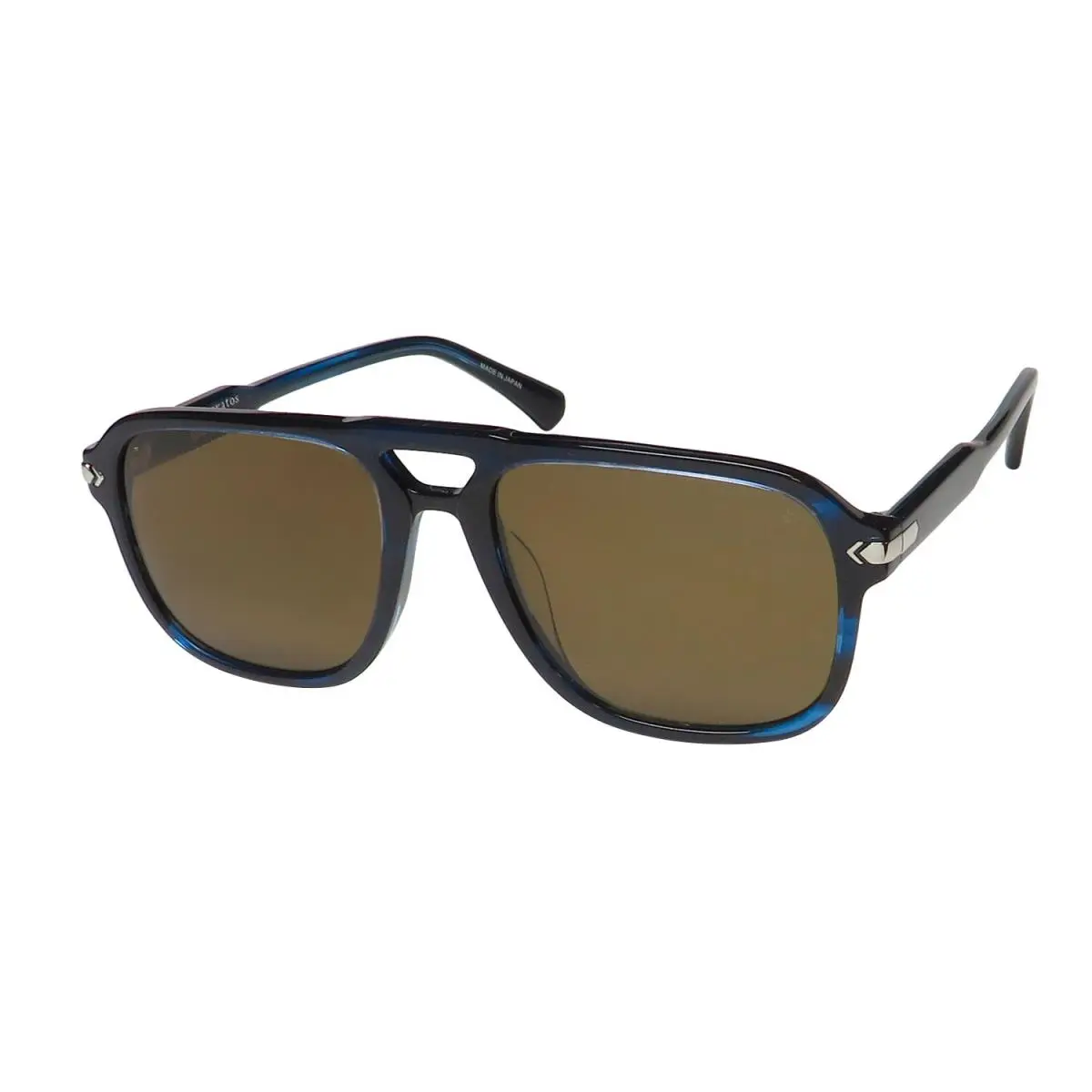 John Varvatos SJV553 Sunglasses Mens Blue Plastic Pilot Full-rim 55-18-145